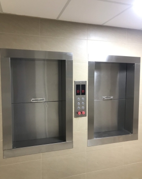 THANG MÁY TẢI THỰC PHẨM 1 CỬA MỞ 2 CHIỀU