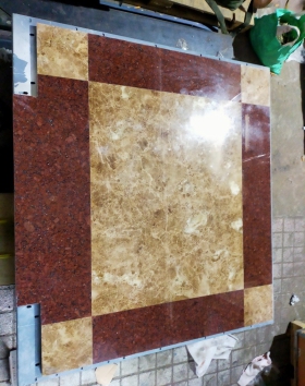 ĐÁ SÀN CABIN MÀU NÂU ĐỎ VÀ NÂU VÀNG