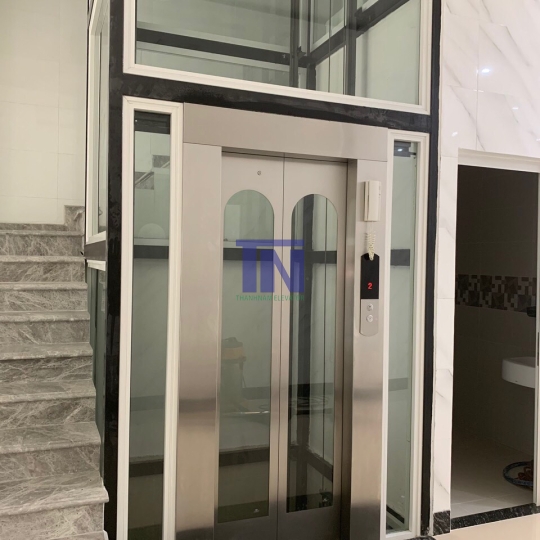 THANG MÁY GIA ĐÌNH THIẾT KẾ LỒNG KÍNH