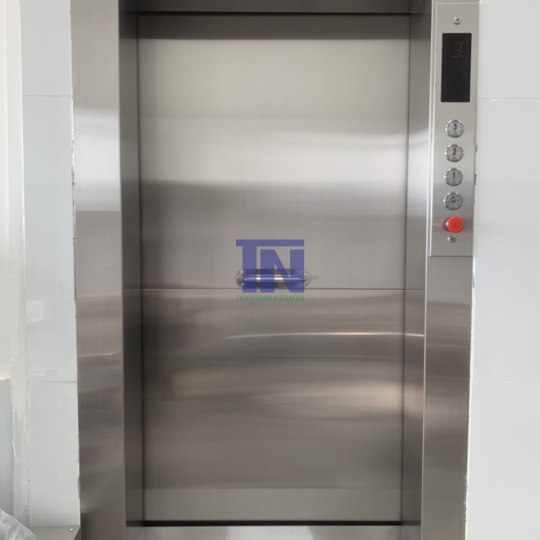 THANG MÁY TẢI THỰC PHẨM LỚN 3 NGĂN LỚN