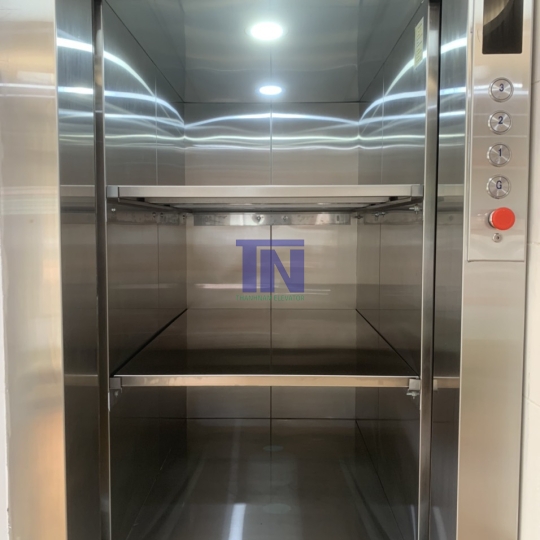 THANG MÁY TẢI THỰC PHẨM LỚN 3 NGĂN LỚN