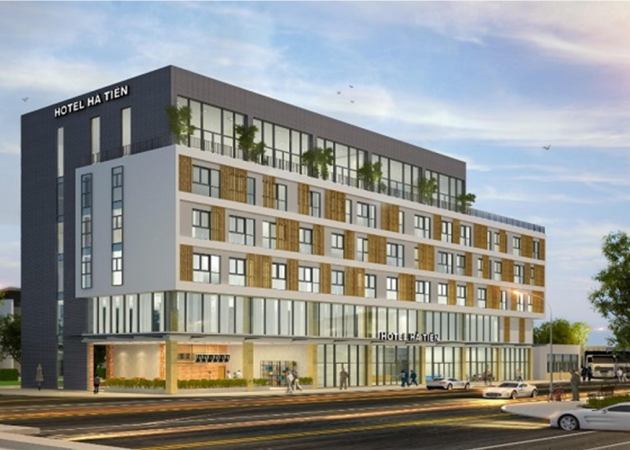 THANG MÁY TÒA NHÀ HOTEL HA TIEN